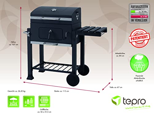 Tepro Grillwagen Toronto Click Charcoal Barbecue Noray